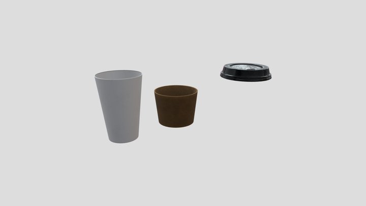 Coffee Cup Fully Textured, Caden Lillard 3D Model