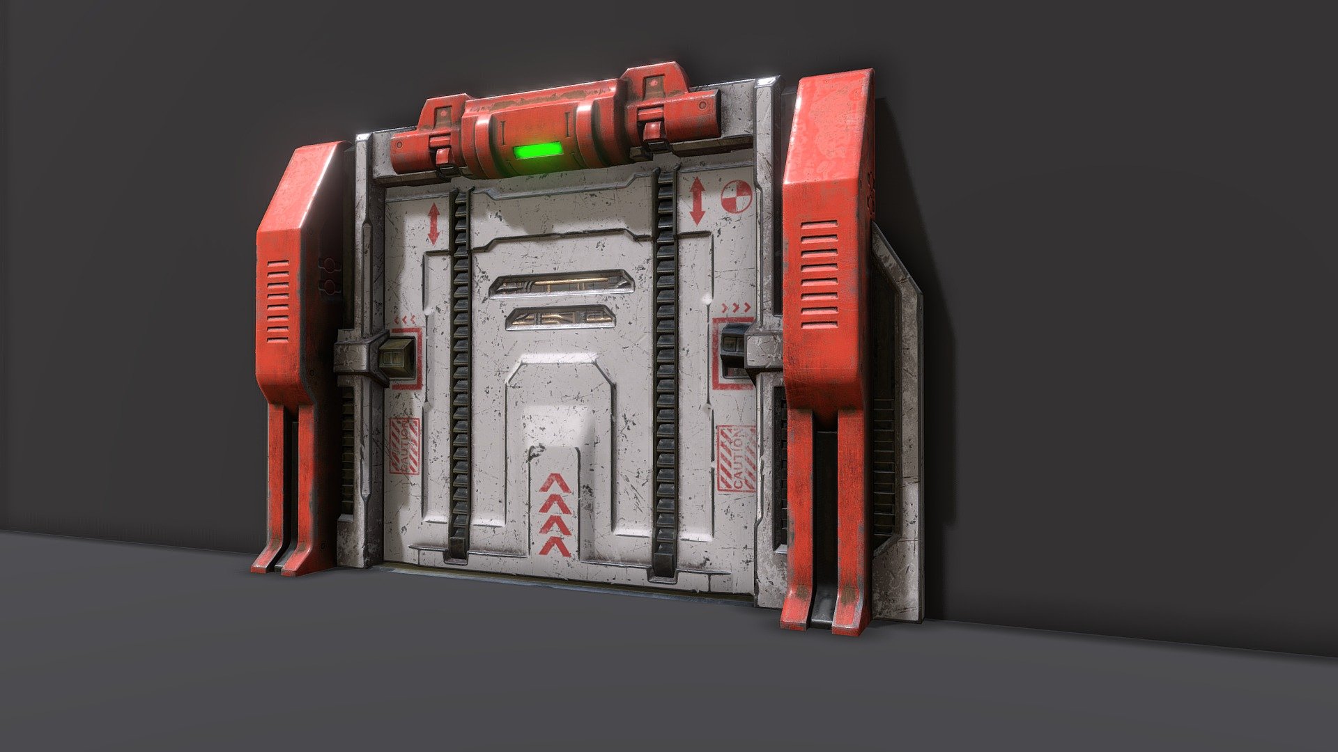 Sci Fi Gate Door 3d Model By Grigorii Ischenko Grigoriyarx