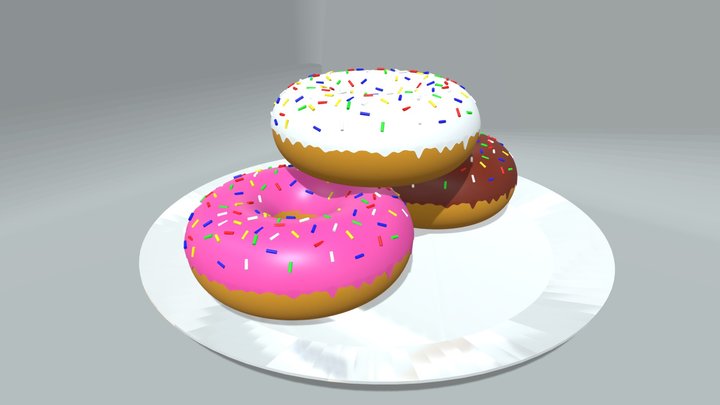 Donuts 3D Model
