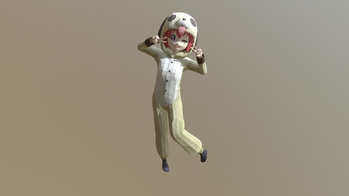 Akaza Dog Onesie 3D Model