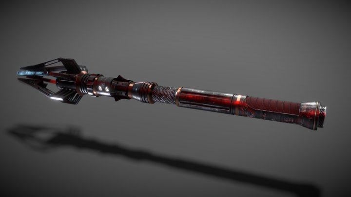 Custom Lightsaber 3D Model