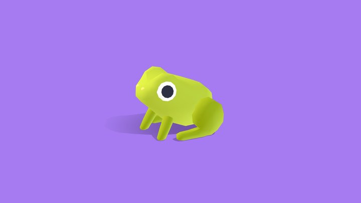 Frog - Quirky Series 3D Model