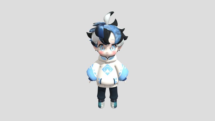 chibi boy 3D Model