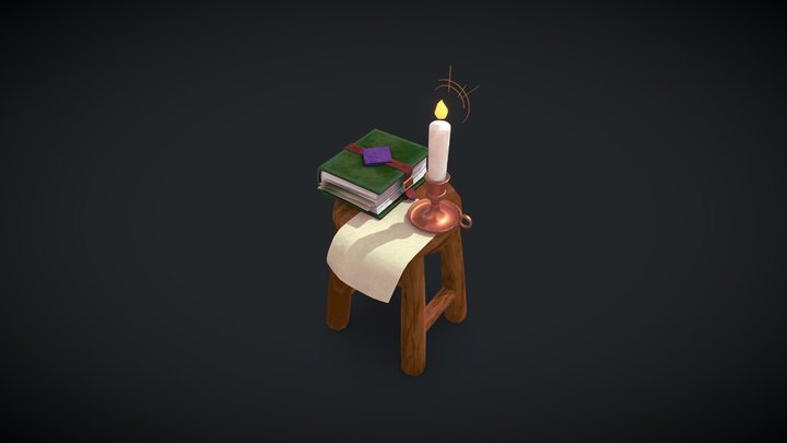 Grimoire 3D Model