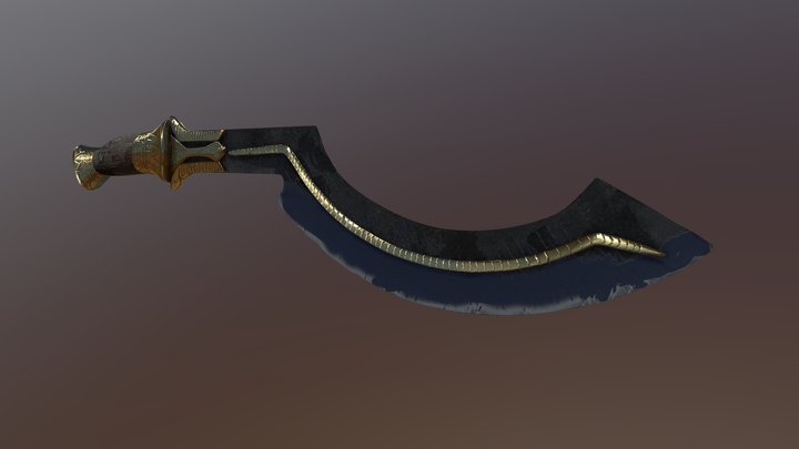 Khopesh Egyptian Blade 3D Model