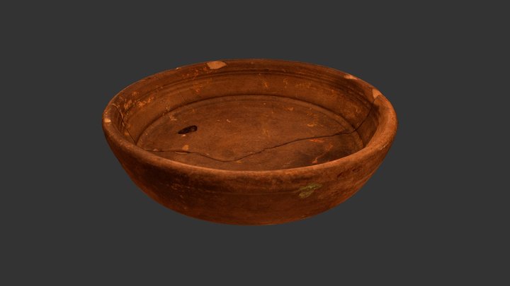 Roman Grey Ware Bowl 3D Model
