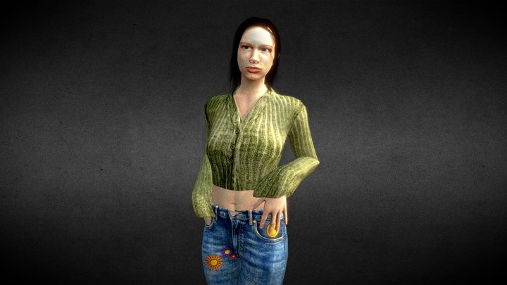Diana - Retro Character Horror 3D Model