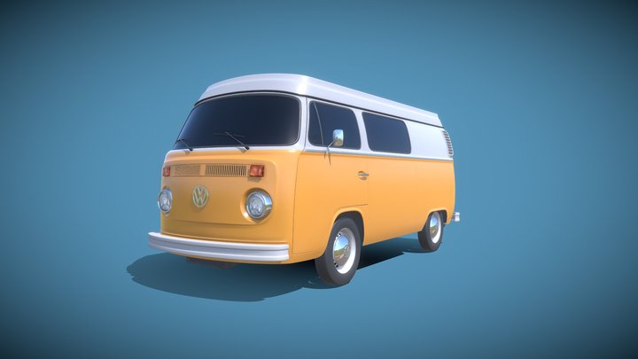 VW Bulli T2 3D Model