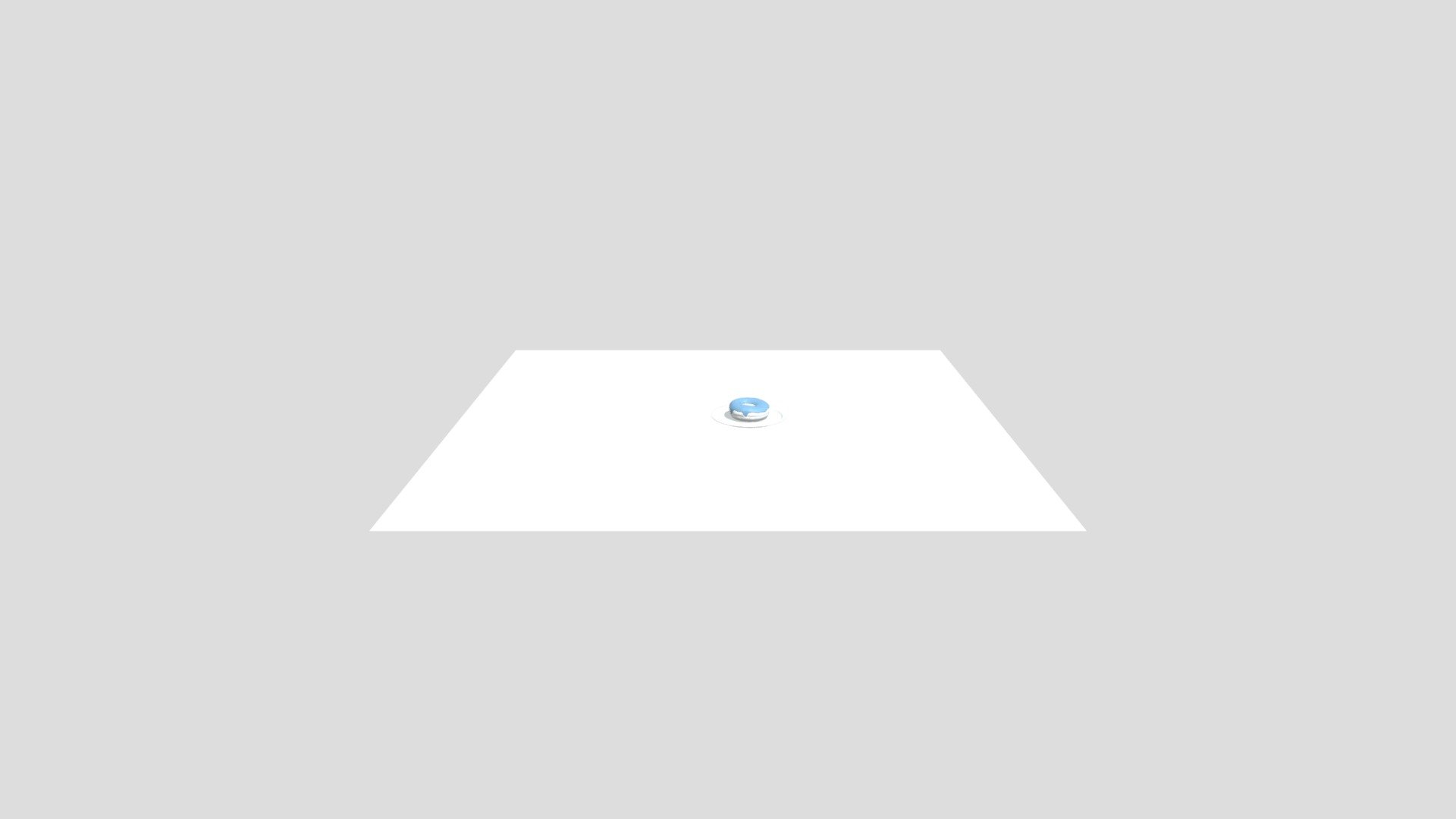 Donut with blue icing