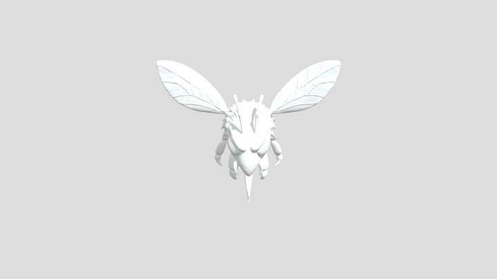 Angry Hornet 3D Model