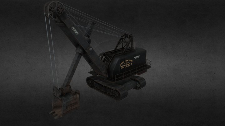 Bucyrus Erie 88b Shovel | Eureka Stone Quarry 3D Model