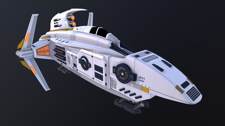 Spaceship ILOGOS concept 3D Model