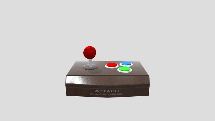 Arcade Stick 3D Model