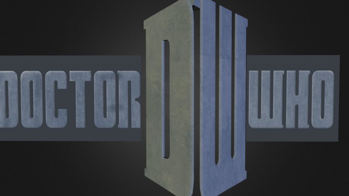 Doctor Who Logo 3D Model