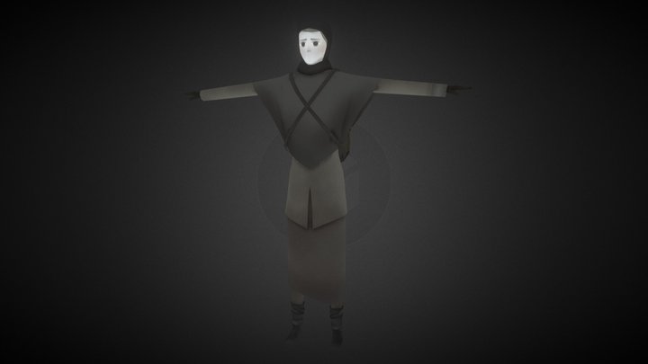 War refugee character 3D Model