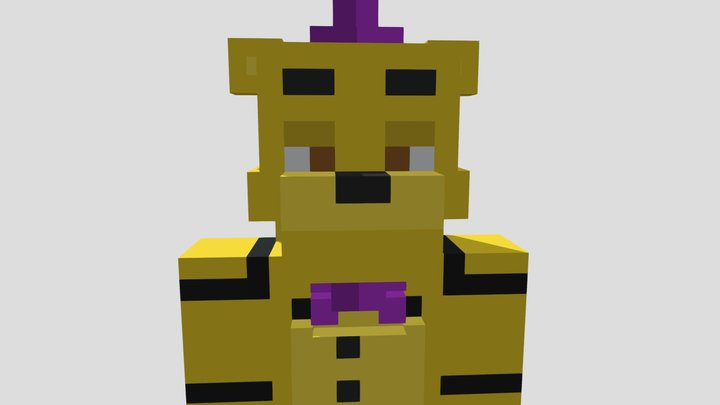 MC Fredbear 01 3D Model