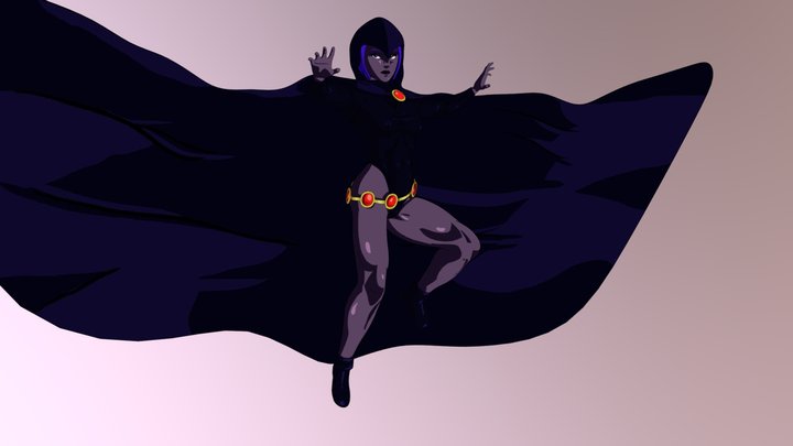 Raven__Teen_Titans 3D Model