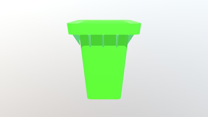 Modern Dustbin – Optimized 3D Model for Games – Modello 3D gratuito STL