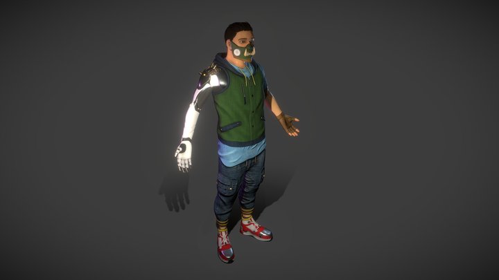 Jax The Mechano-Streamer 3D Model