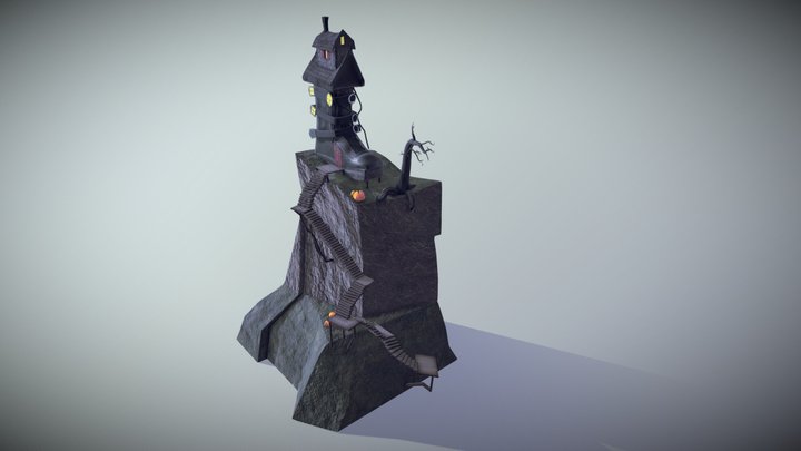 The Old Boot on The Crooked Hill 3D Model