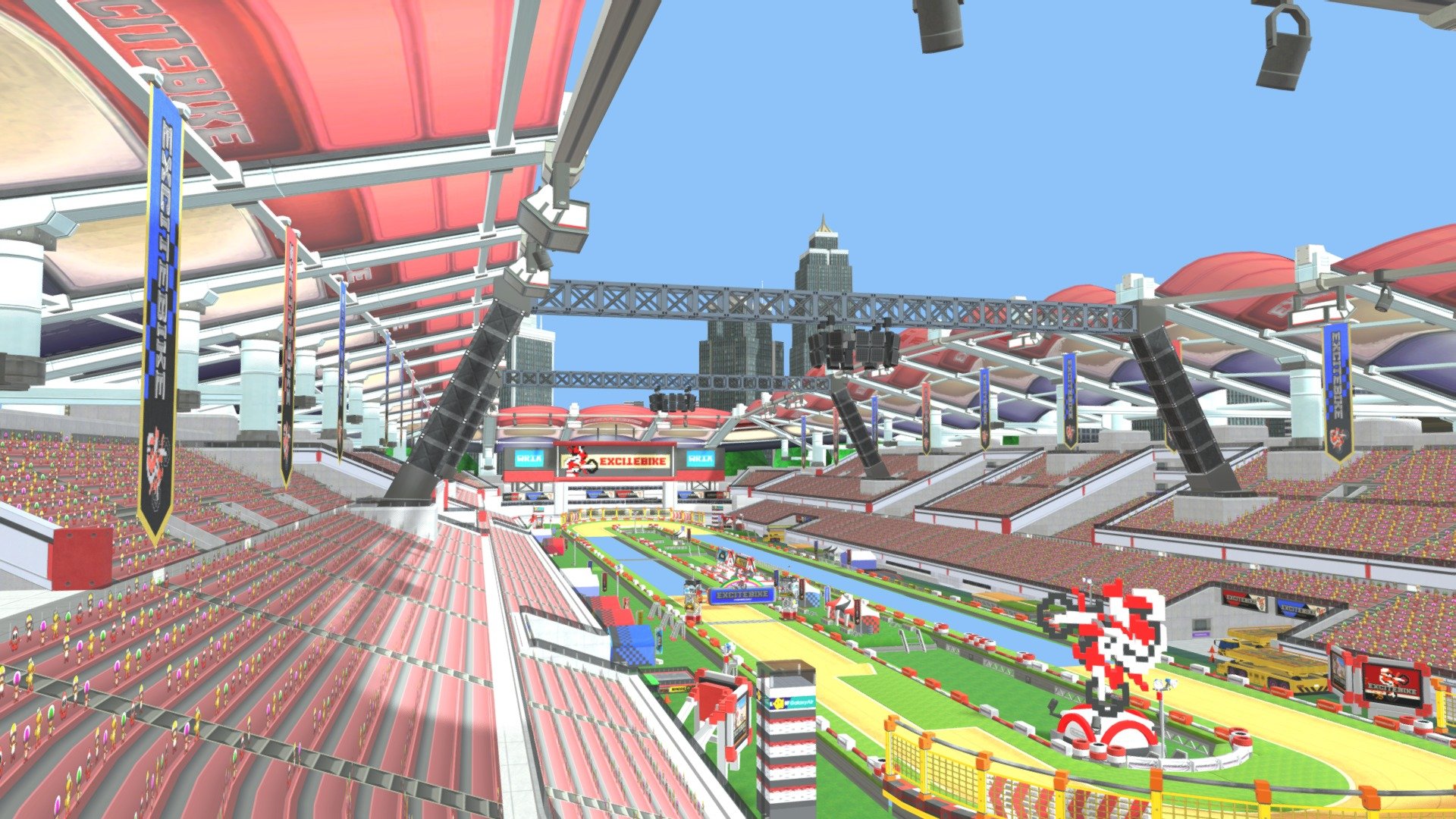 Wii U - Mario Kart 8 - Excitebike Arena - Download Free 3D model by H ...