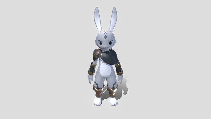 Bunny Warrior 3D Model
