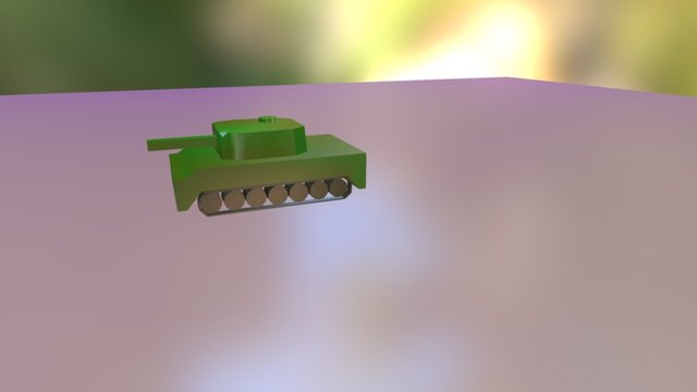 Tank in blender 3D Model