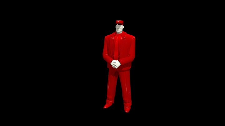 Nowhere Express - Man in Red 3D Model