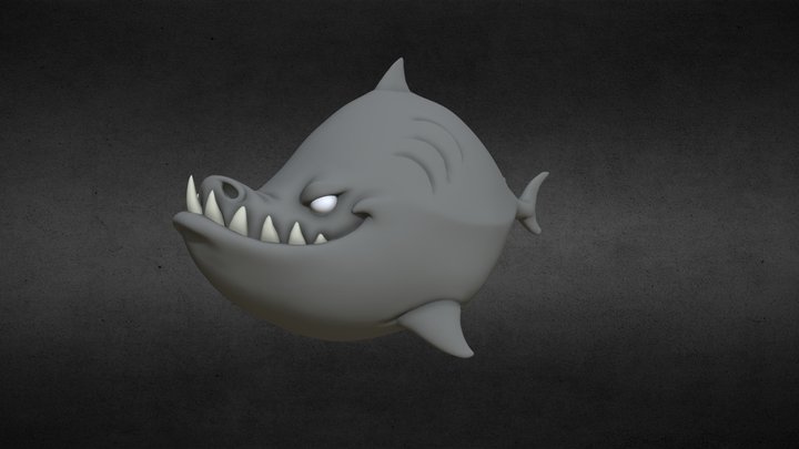 Toon shark 3D Model