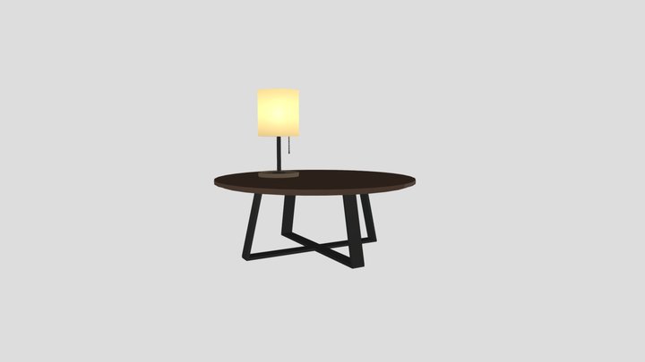 lamp and table 3D Model