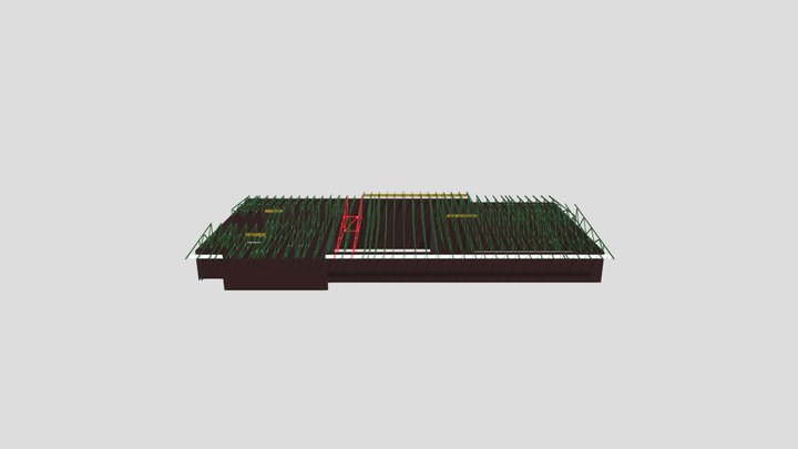 S05320 Truss Layout - Childcare 3D Model