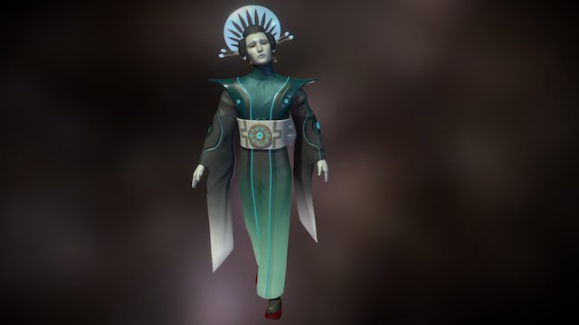 Tsukasa - Male Geisha 3D Model
