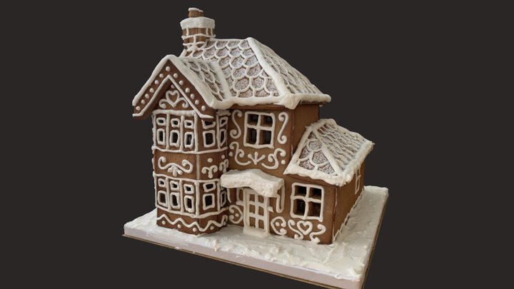 Homemade Gingerbread House [Photogrammetry] 3D Model