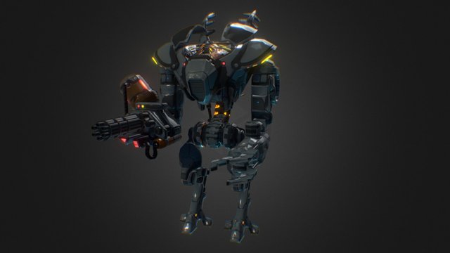 Cyborg 3D Model