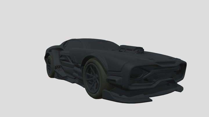 Rocket Racing Scorpion Car 3D Model