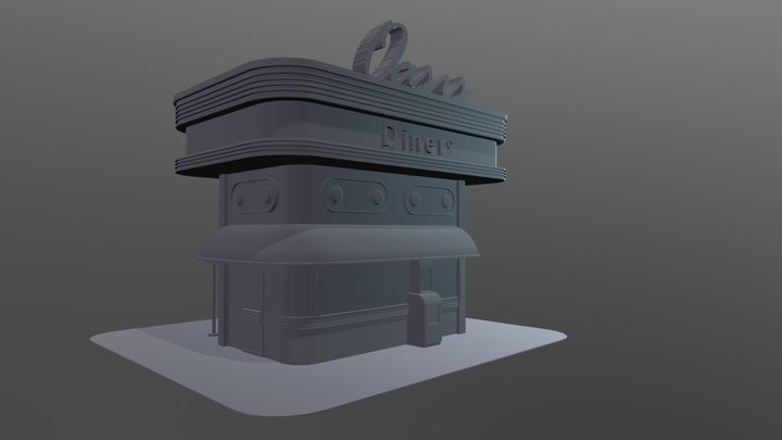 Retro_Diner_MS1 3D Model