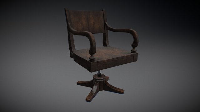 Woodenchair 3D Model