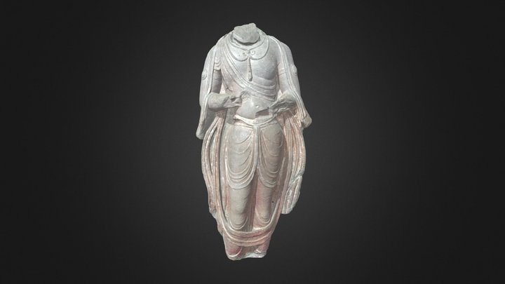 RBM-RCh-134 Bodhisattva Standing 3D Model