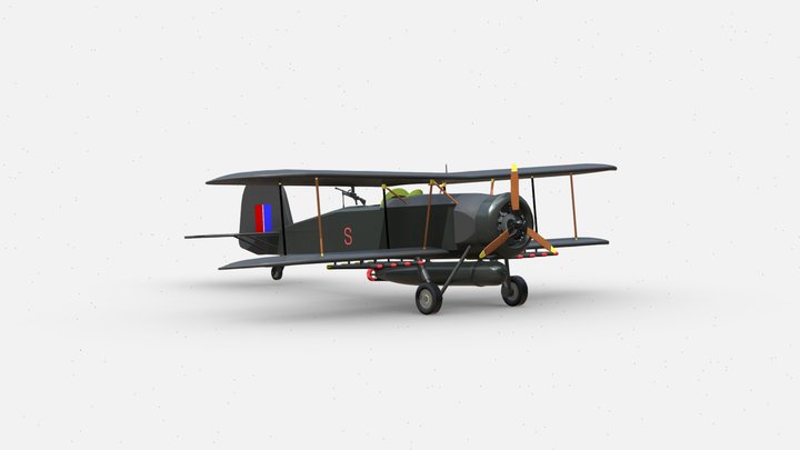 3d model Fairey Swordfish for 700 subs