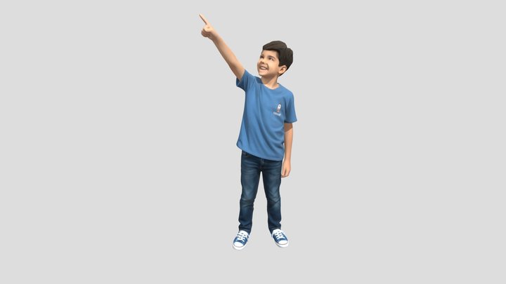 Kid Pointing to the Sky