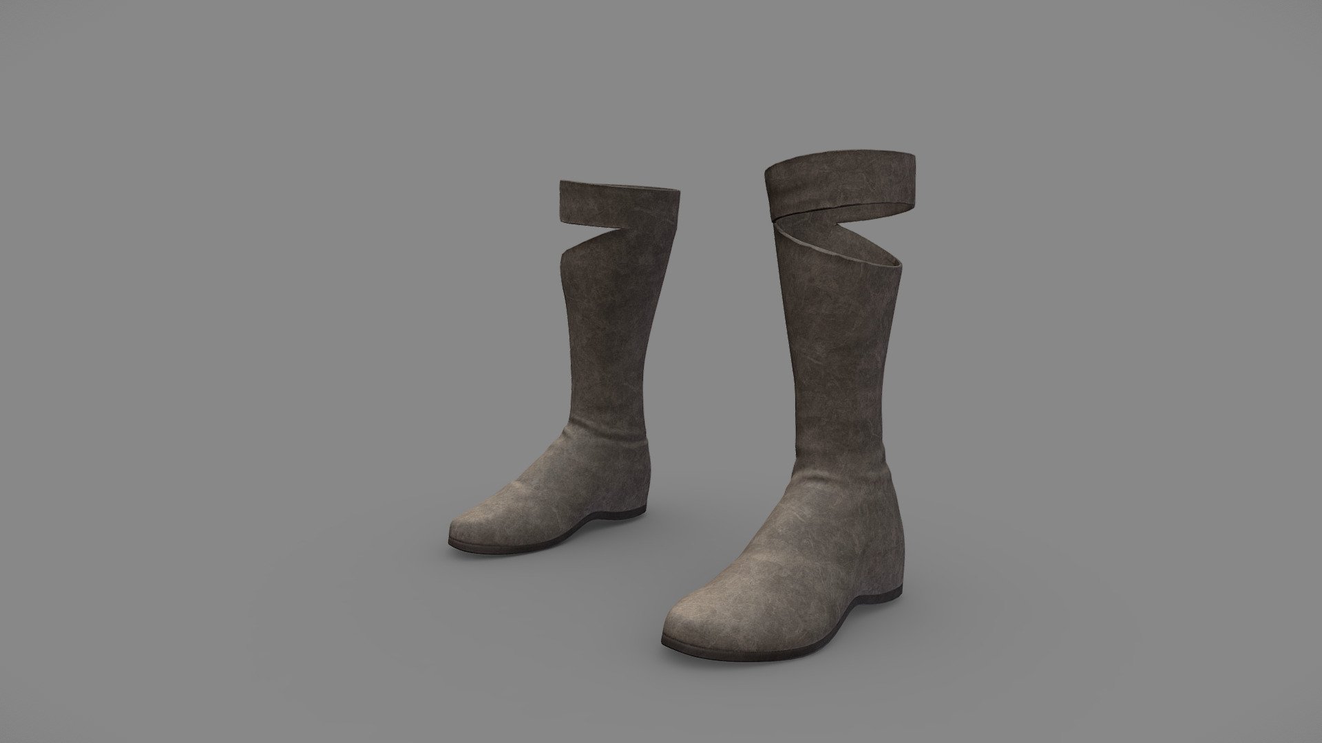 Female Ancient Medieval Warrior Boots - Buy Royalty Free 3D model by ...