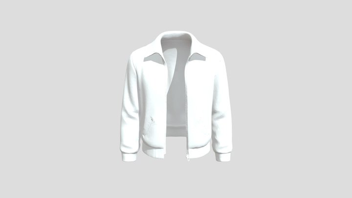 anime Blue Jacket 3D Model