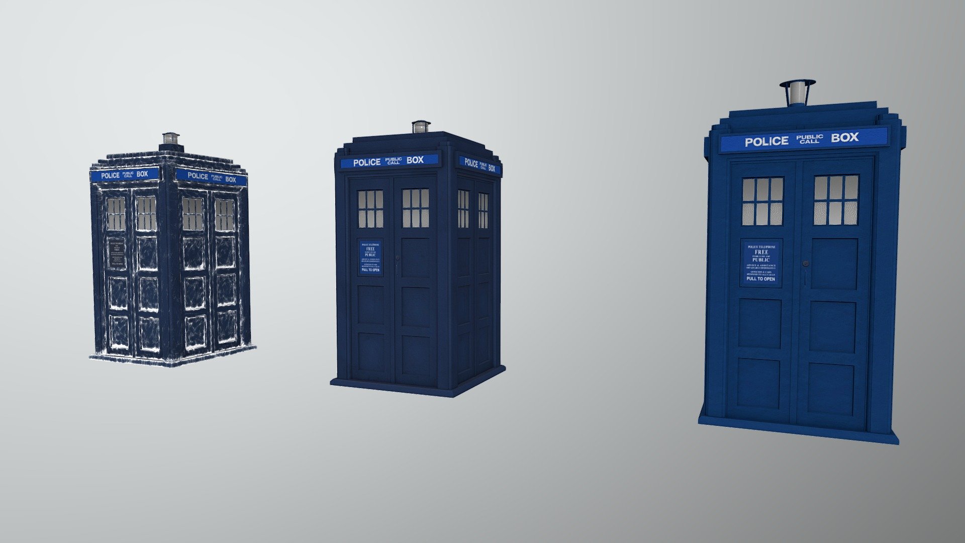 TYJ Police Box (3 variants) - 3D model by Valentine Buketov ...
