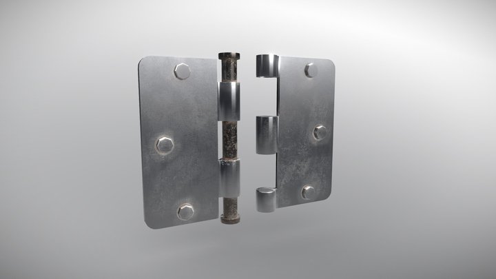 Mid Poly Realistic Hinge Joint 3D Model