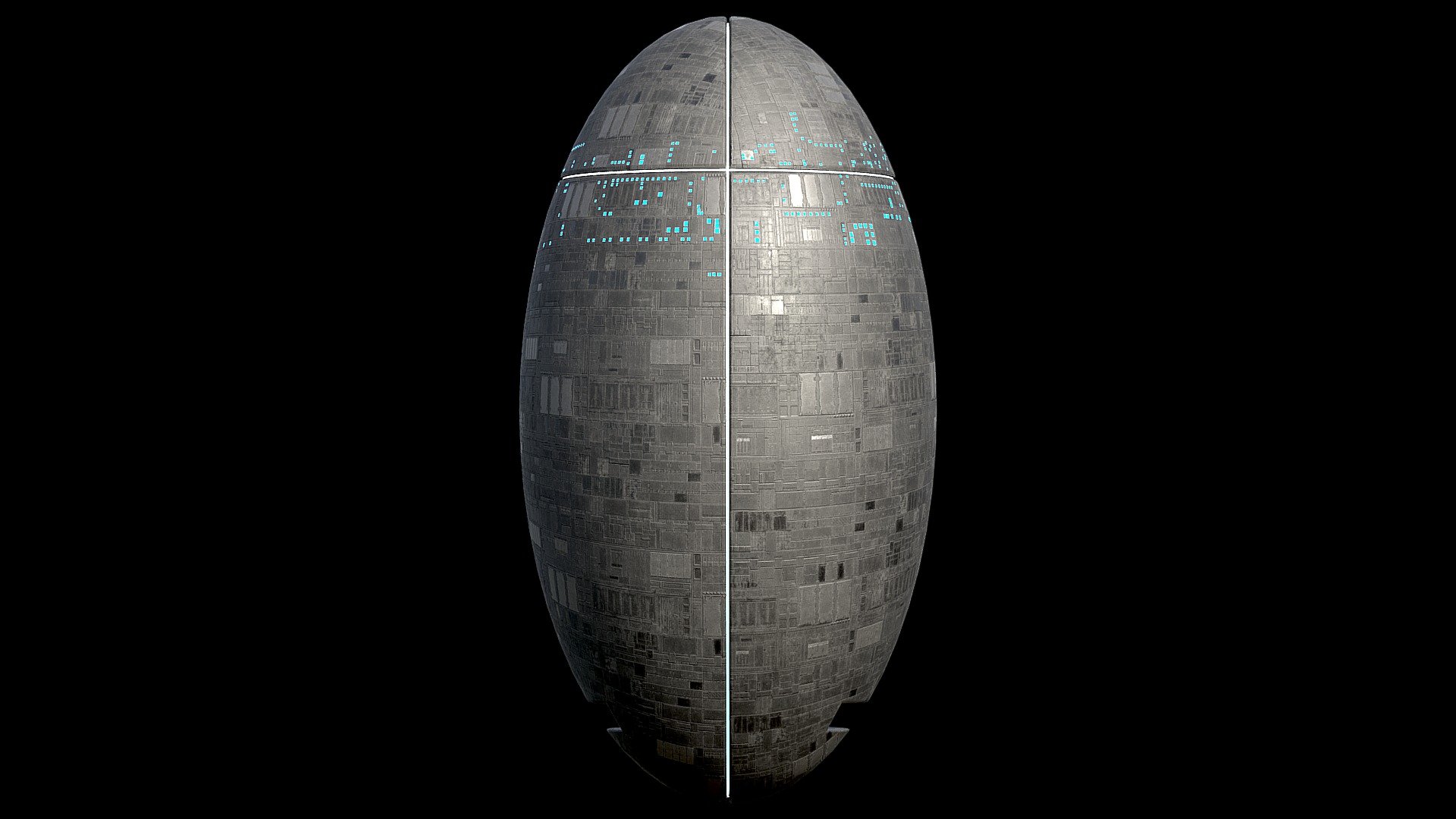 Space Station The Egg Spaceship Motherhsip - Buy Royalty Free 3D model by  rfarencibia (@rfarencibia) [bbb1e59]