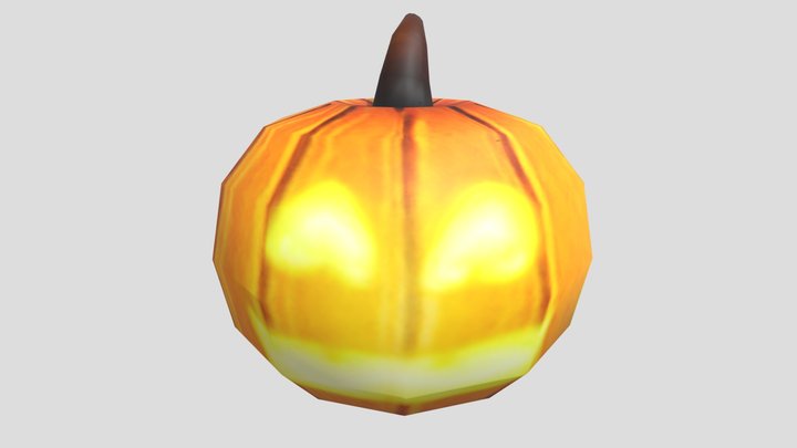 Pumpkin (Halloween) - Low Poly 3D Model