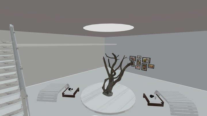 Modern Art Gallery | Baked - Buy Royalty 3D Model