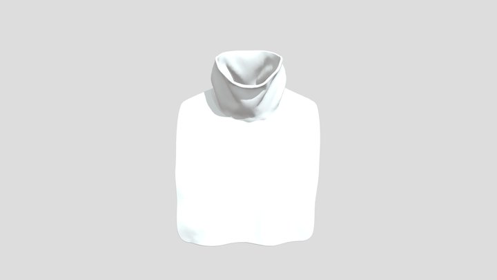 Scarf - High Neck Collar 3D Model