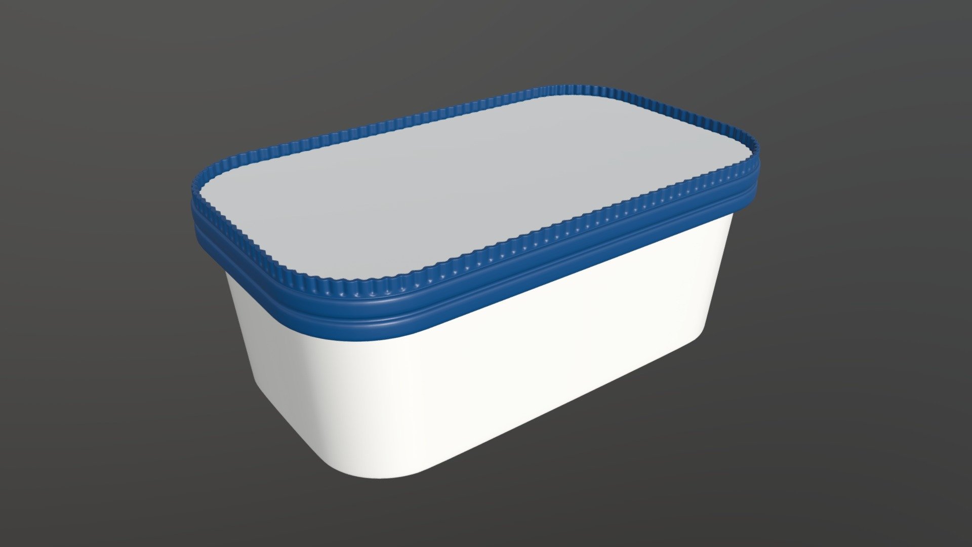 Ice cream in paper package for mockup closed