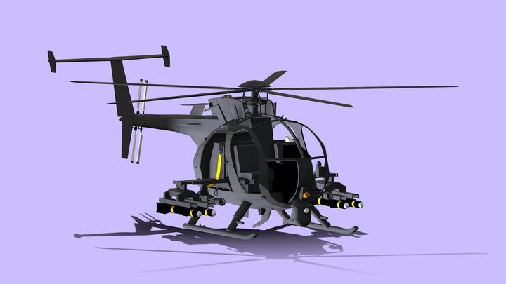 Boeing AH-6 3D Model